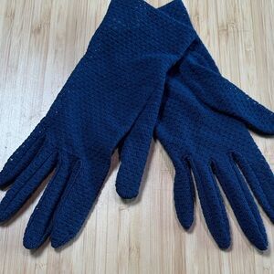 Elegant Navy Blue Gloves